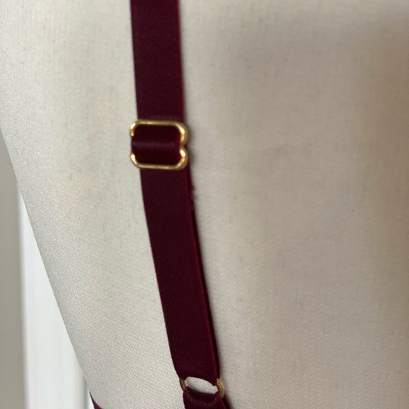 Free People Alia Bordeaux Bralette,  NWT - Picture 4 of 6